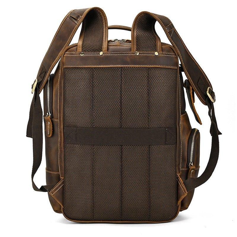 Duży Męski Skórzany Plecak W Stylu Vintage Do Podróży