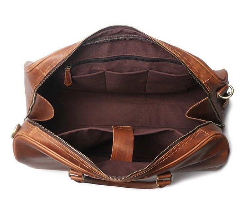 Męska Duża Torba Podróżna Ze Skóry W Stylu Vintage Wielokolorowa