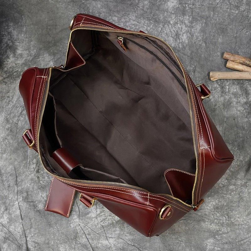 Męska Duża Torba Podróżna Ze Skóry W Stylu Vintage Wielokolorowa