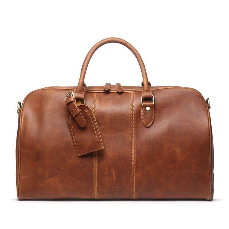 Męska Duża Torba Podróżna Ze Skóry W Stylu Vintage Wielokolorowa