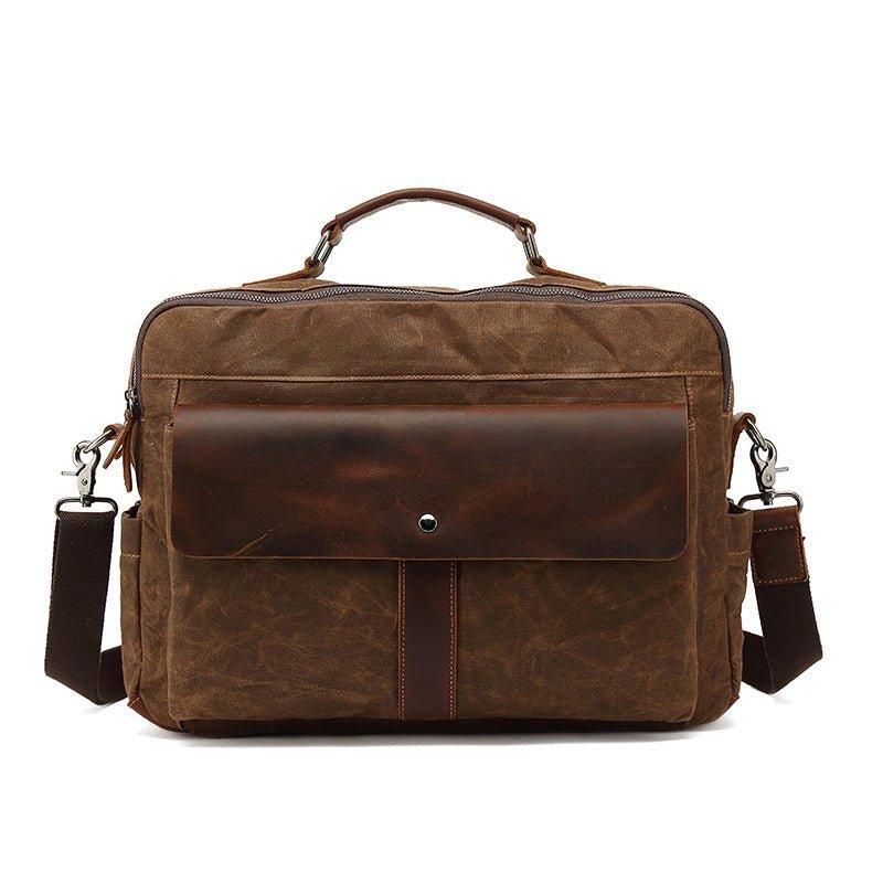 Męska Płócienna Torba Biznesowa W Stylu Vintage Na Laptopa