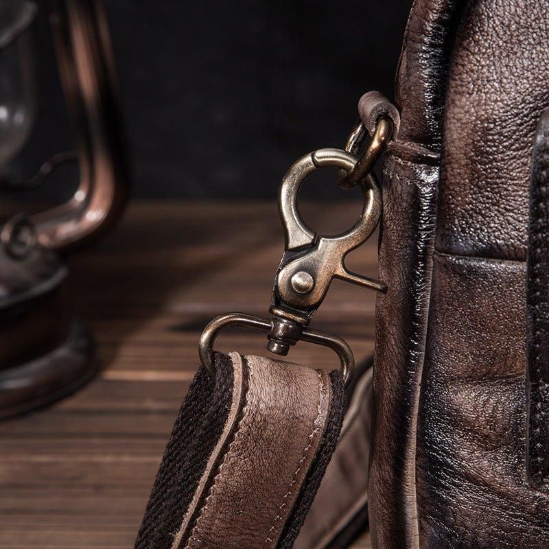Męska Torba Listonoszka Na Ramię W Stylu Vintage Podwójnego Zastosowania