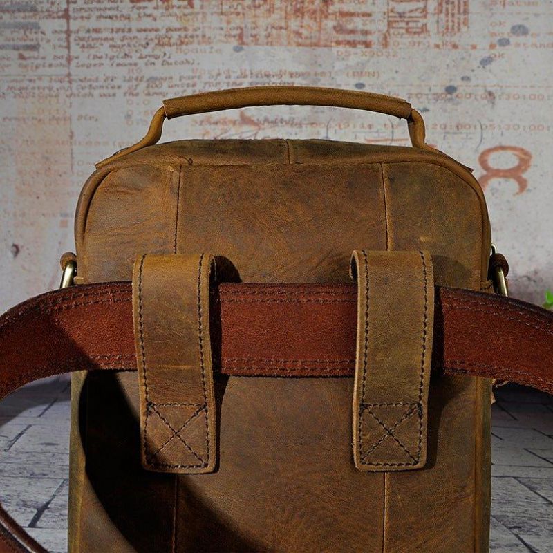 Męska Torba Listonoszka Na Ramię W Stylu Vintage Podwójnego Zastosowania