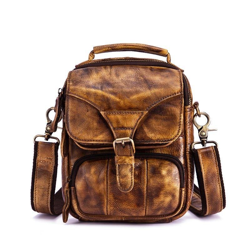 Męska Torba Listonoszka Na Ramię W Stylu Vintage Podwójnego Zastosowania
