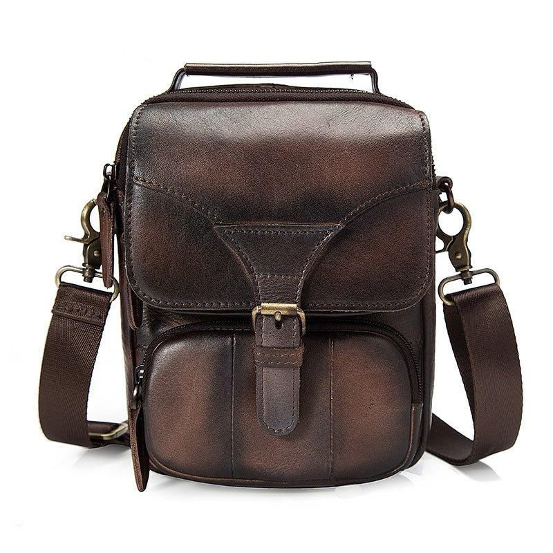 Męska Torba Listonoszka Na Ramię W Stylu Vintage Podwójnego Zastosowania