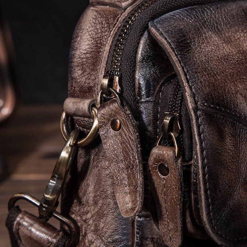 Męska Torba Listonoszka Na Ramię W Stylu Vintage Podwójnego Zastosowania