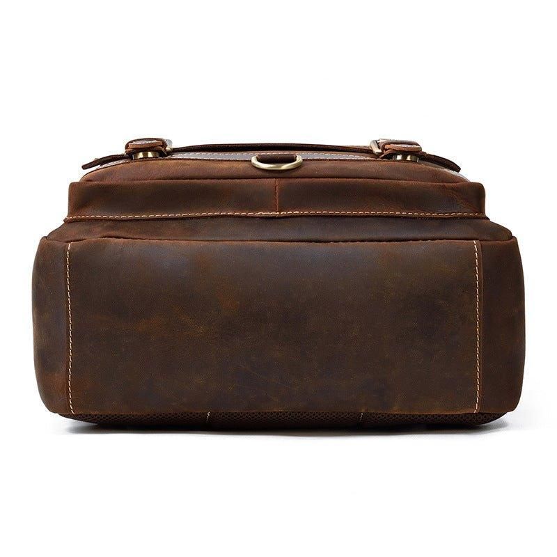 Męski Skórzany Plecak Na Laptopa W Stylu Vintage