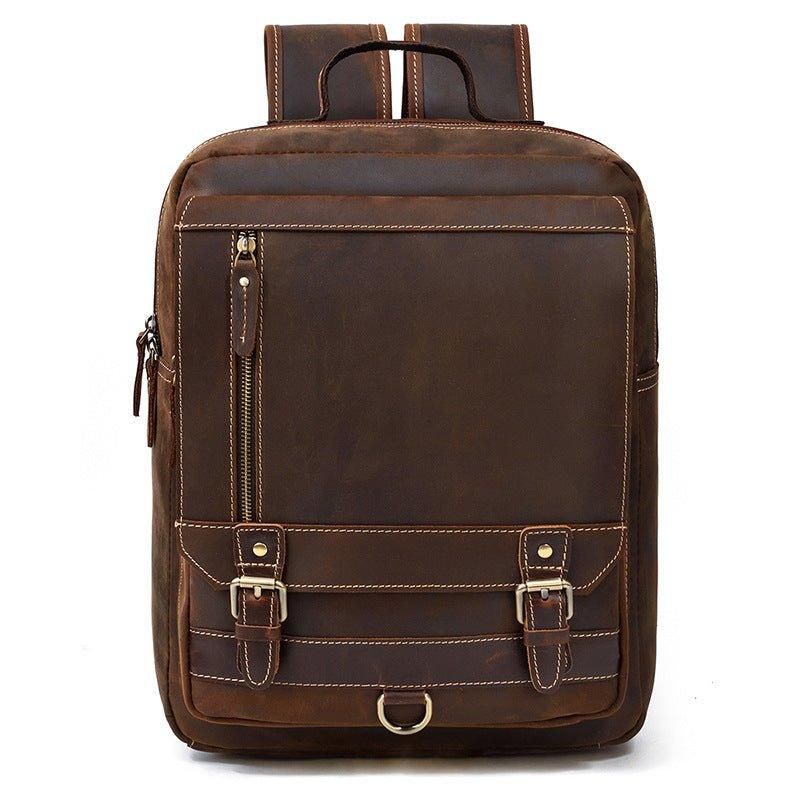 Męski Skórzany Plecak Na Laptopa W Stylu Vintage