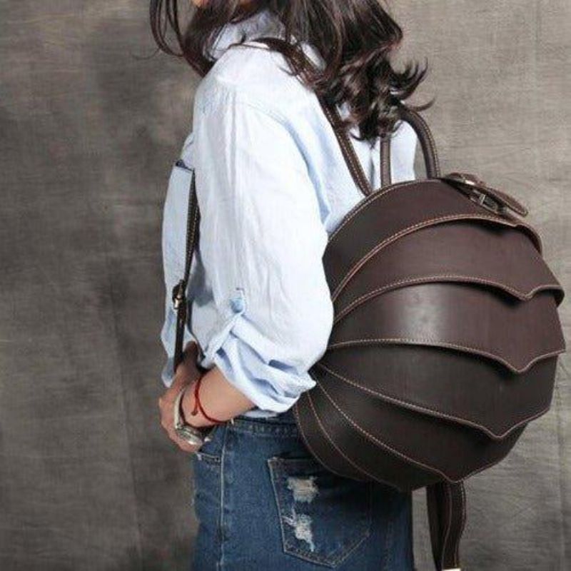 Męski Skórzany Plecak W Stylu Pangolin W Stylu Vintage