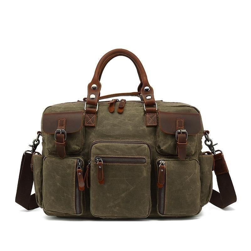 Męskie Torby Listonoszki W Stylu Vintage Z Pokrowcem Na Laptopa