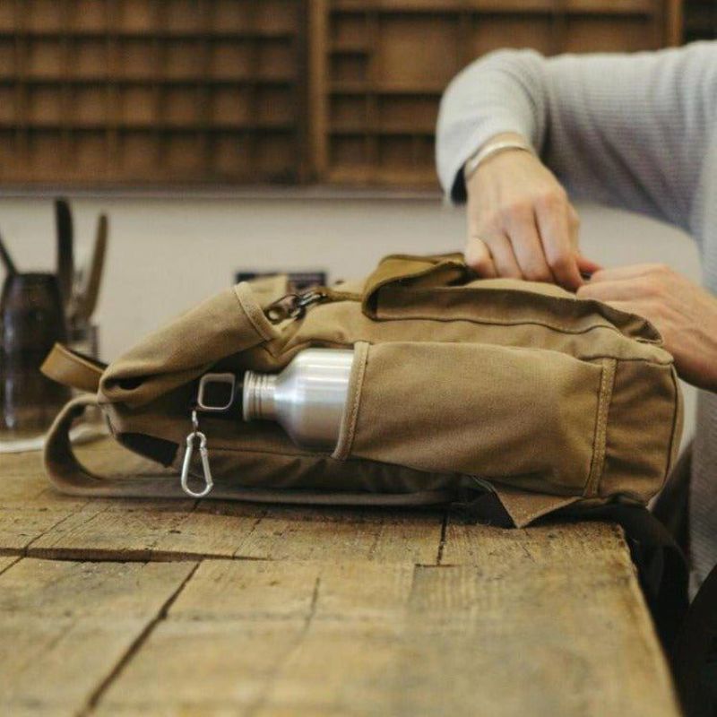 Plecak Outdoorowy W Stylu Retro Z Bawełnianego Płótna