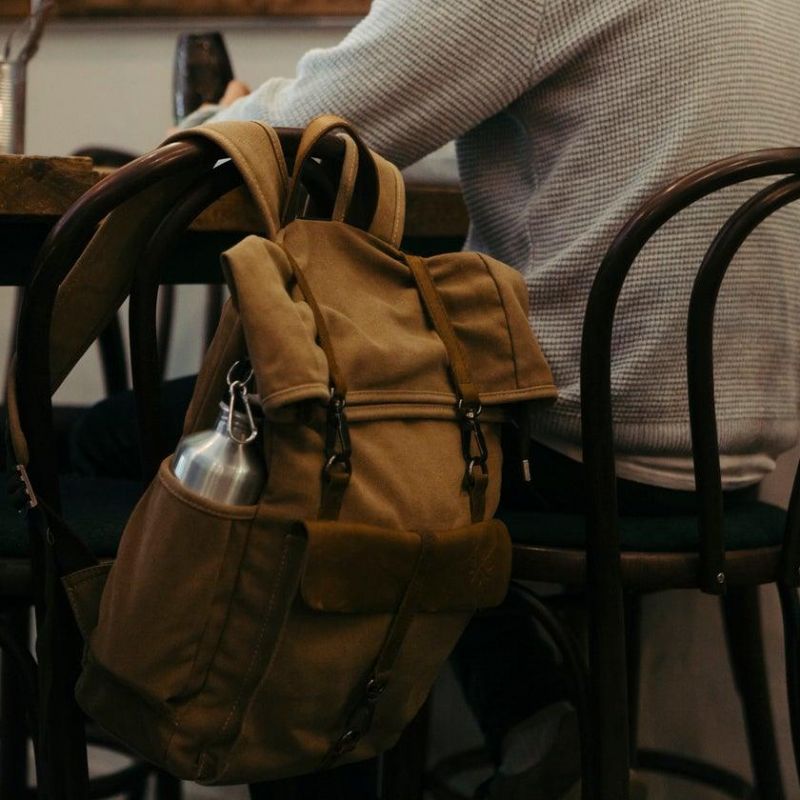 Plecak Outdoorowy W Stylu Retro Z Bawełnianego Płótna