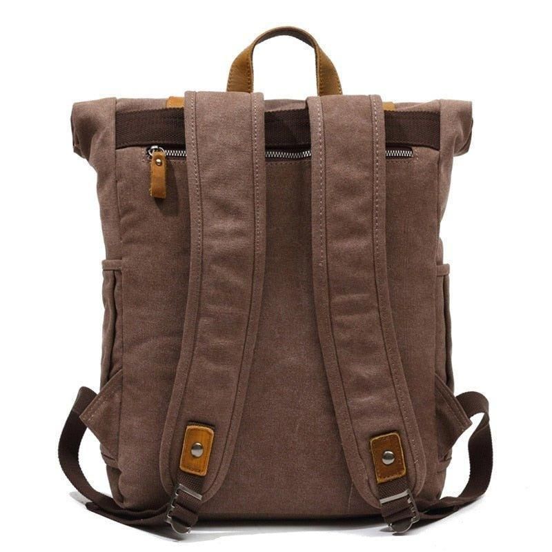 Plecak Outdoorowy W Stylu Retro Z Bawełnianego Płótna
