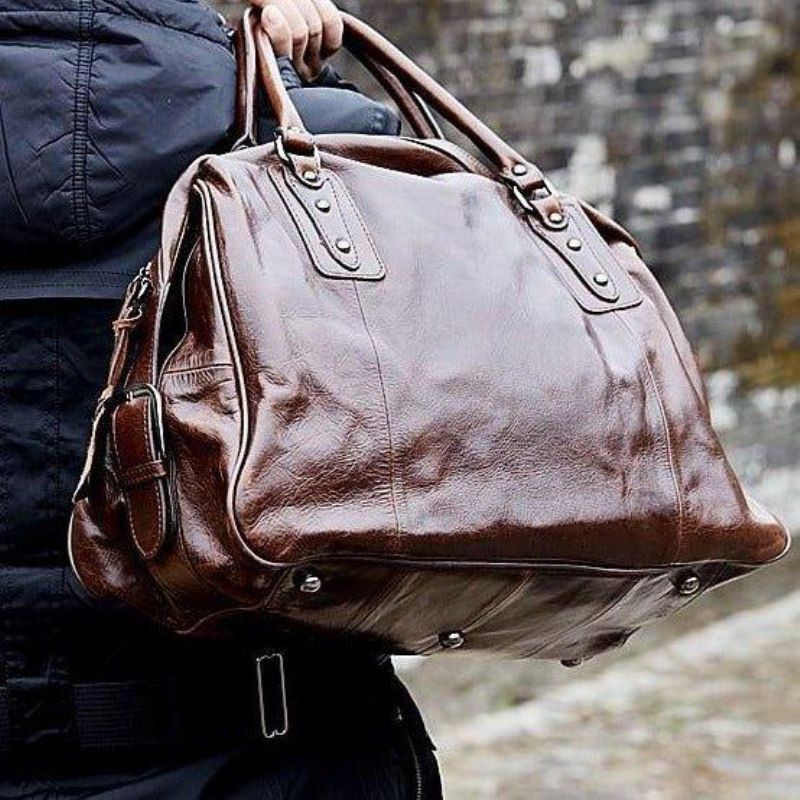 Skórzana Torba Podróżna W Stylu Vintage Dla Mężczyzn I Kobiet