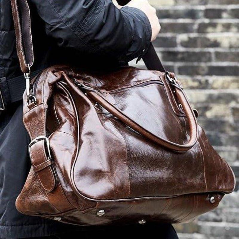 Skórzana Torba Podróżna W Stylu Vintage Dla Mężczyzn I Kobiet