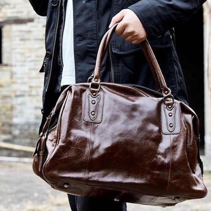 Skórzana Torba Podróżna W Stylu Vintage Dla Mężczyzn I Kobiet