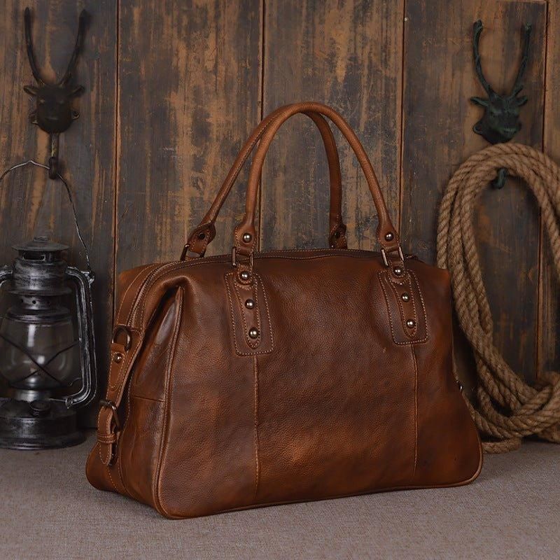 Skórzana Torba Podróżna W Stylu Vintage Dla Mężczyzn I Kobiet