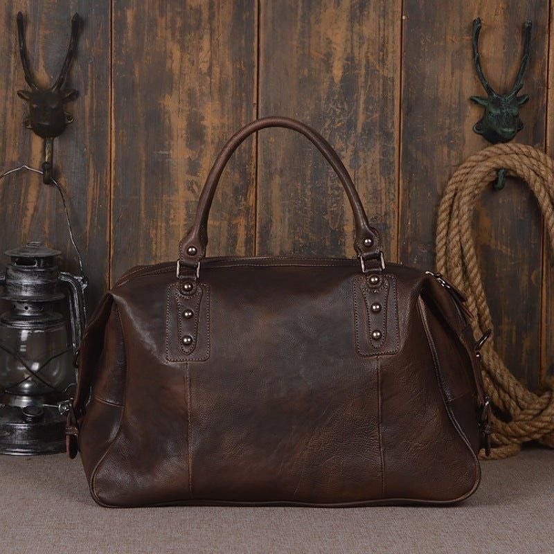 Skórzana Torba Podróżna W Stylu Vintage Dla Mężczyzn I Kobiet