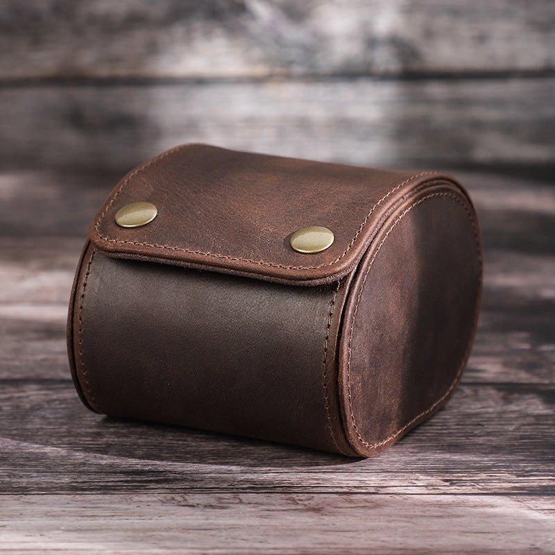 Skórzane Etui Na Zegarek W Stylu Vintage Dla Mężczyzn