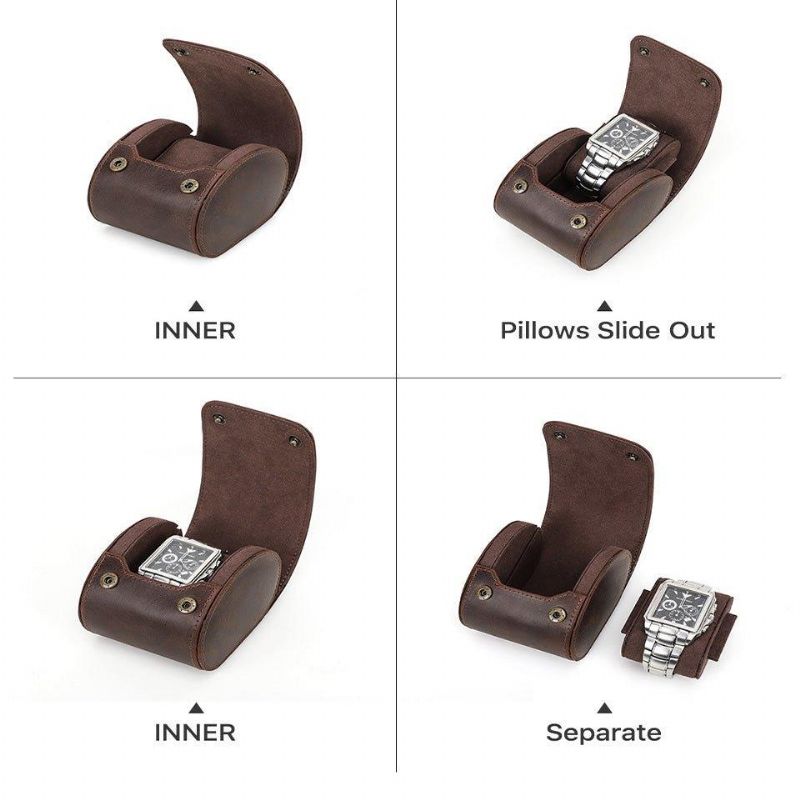 Skórzane Etui Na Zegarek W Stylu Vintage Dla Mężczyzn