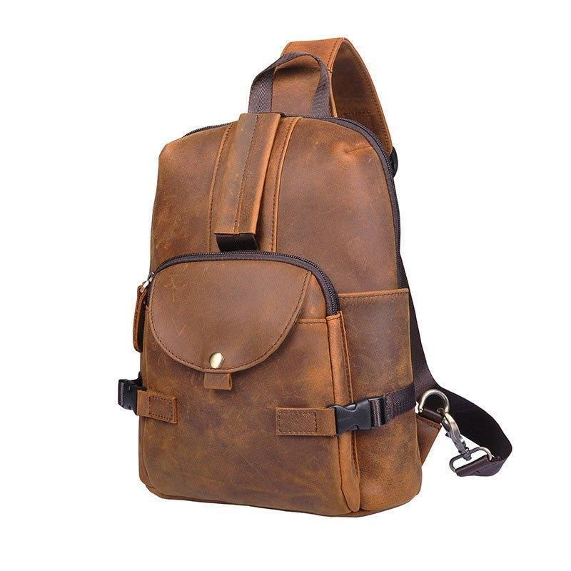 Torba Na Ramię Ze Skóry Naturalnej Vintage