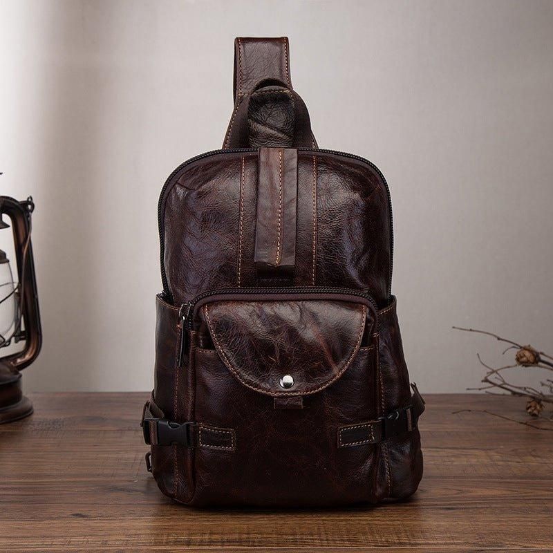 Torba Na Ramię Ze Skóry Naturalnej Vintage