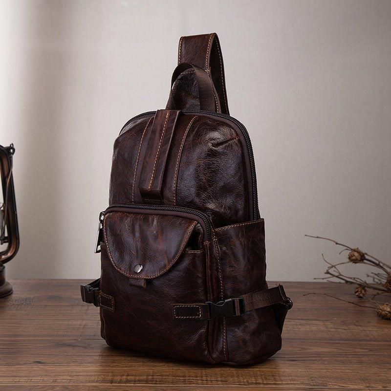 Torba Na Ramię Ze Skóry Naturalnej Vintage
