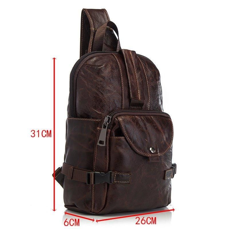 Torba Na Ramię Ze Skóry Naturalnej Vintage