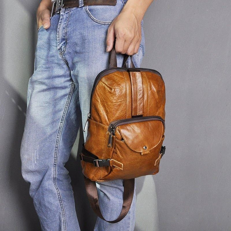 Torba Na Ramię Ze Skóry Naturalnej Vintage